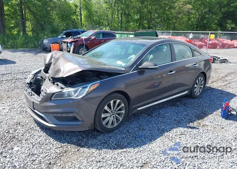 2017 Hyundai Sonata Sport z USA, uszkodzony, nr VIN 5NPE34AFXHH461468